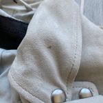 ALLSAINTS NWT ALL SAINTS Plait Balfern Suede Leather Biker Jacket, Luna Blue - Size US 6 Photo 9