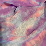 Justice  Infinity Scarf Multicolor Pastel Purple Pink Fringe Photo 5