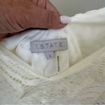 1. State  Creamy White Lace Sleeveless Camisole Tank Top Size Large NWT Photo 5