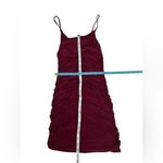 Fashion Magazine Vintage Whimsigoth Comfy Ruched Wine Strappy Evening Dress M Photo 6