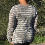 Papaya Gray Striped Long Sleeve Shirt sz L Photo 7