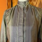 Vintage 80s dotted dressy blouse Size 10 Photo 4