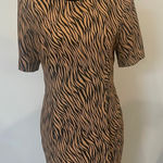 Leslie Fay Zebra Print Dress vintage  6P Photo 0