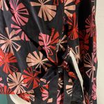 Outfit JPR Kimono Style 100% Silk Wrap Style Black Shirt Size Large Photo 2