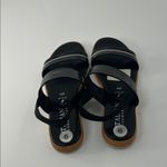 Italian Shoemakers  Black Croc-Embossed Sandals Photo 7