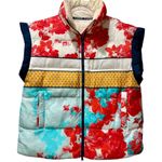 Free People NWT In A Bubble Colorful Printed Oversized Puffer Vest Small $178 Photo 2