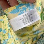 Vintage Y2K Avon Intimates blue floral garden silky slip dress, size XL Yellow Photo 7