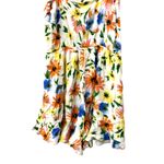 All in Favor  Romper Floral Adjustable Tie Elastic Waist Multicolor W Small NWT Photo 5