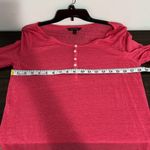 Banana Republic  Pink Long Sleeve Linen Shirt with Buttons Size Medium Photo 4
