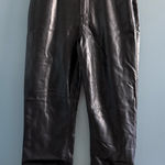 Abercrombie & Fitch The 90’s Straight Ultra High Rise Vegan Leather Pants Photo 0