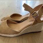 Tommy Bahama Caisy nude tan open toe espadrille wedges size 9 Photo 2