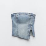 ZARA Women's Blue Denim Strapless  corset tub top L NWT 
DENIM BOHO SPRING $98 Photo 4