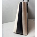 Kate Spade Molly Large Tote Bag Black White Stripes with Pink Interior Photo 5