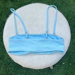 frankie's bikinis Scarlett Ribbed Top In Blue Photo 2
