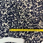 ZARA  White and Blue Sheath Dress 3/4 Sleeve Crew Neck Photo 12