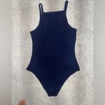 Flirtitude Navy Blue Sleeveless Bodysuit Photo 5