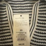 A New Day Black & Cream Striped Maxi Sweater Dress NWT, Long Sleeve, Size XS Photo 8