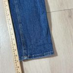 Old Navy  Extra High Rise Sky-Hi Straight Leg Distressed Blue Jeans Photo 4