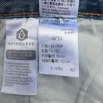 Levi’s Premium 501 90s Jean Shorts 30 (32”) Med Wash Distressed Grunge Western Blue Photo 9