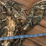 ZARA  Tie Neck Animal Snake Print Midi Dress  Sz Small S EUC Photo 6