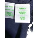 Lilly Pulitzer Lindy Sweater Tank Top Shirt Tassles Navy Blue Acrylic Womens XS Photo 5