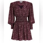 Intermix Lana Printed Smocked Mini Dress 4 Photo 1