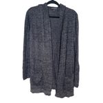 Barefoot Dreams  CozyChic Lite Hooded Cardigan Open Front Gray Size Medium Photo 1