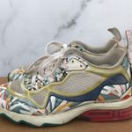 Fendi Ffast mesh-trimmed Birds of Paradise printed leather sneaker IT 36 US 6 Photo 4