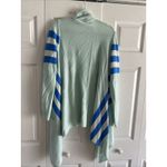 Vineyard Vines  Womens XL Blue Waterfall Stripe Cardigan Wool‎ Rabbit Cashmere Photo 6