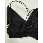 Victoria's Secret Pink Strappy Crossback Lined Bralette Crop Top L Black Photo 4