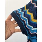 Missoni for Target Women's Large Blue Chevron Tunic Dress Retro Groovy Knit Photo 7