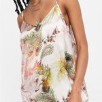 River Island  paisley satin pajama cami in pink‎ Women's 18/20 Adj Straps Photo 0