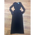 Mach & Mach bodycon Ribbed Cutout Long Sleeve Sweater Dress size L Photo 14