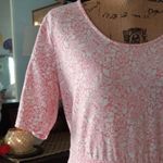 Lands' End  Pink and White Floral Print Fit & Flare Pocket Dress Photo 14