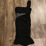 Semi Formal Off Shoulder Dress by City Studio Black Size M Photo 1