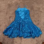 Blue Sequin Mini Dress SIZE 2 Photo 3