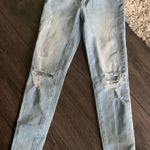 American Eagle Outfitters Light Wash Ripped Blue Jeans Size 00 Photo 0