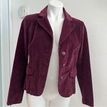st. john's bay burgundy wine corduroy jacket Blazer Photo 2