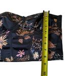 SheIn Black Floral Stretch Strapless Crop Top Women's Size Small | 10-13-2 Photo 4