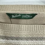 Woolrich  Arcana Boatneck Earth Tone Striped 100% Cotton Sweater Cottagecore NEW Photo 6