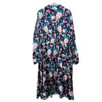 Torrid Floral Crepe De Chine Long Sleeve Button Up Midi Shirt Dress 3X Pockets Photo 7