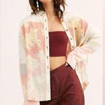 We The Free Free People Chasing Waves Button Down Shirt Top Sz XS Photo 1