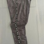 Nike Pro Dri-Fit Gray Womens Leggings size Medium Glitter Swoosh Photo 0