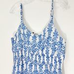 Baltic Born  Thebes Tank MIDI Dress Off White Blue Print Size XL Photo 4