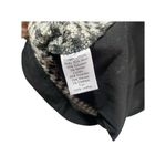 Wai Ming S Black Knit Leather Trim Dress Mohair Long Sleeved Fitted NEW Photo 4