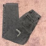 SheIn Black Distressed Mom Jeans Photo 0