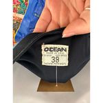 American Vintage 1960s Navy White One Piece Swimsuit Large Photo 4