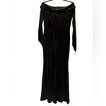 Giking Vintage Black Velour Velvet Dress NWT Size M Photo 2