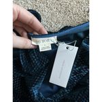 GPD Metallic Studded Velvet One Shoulder Midi Dress New Size L Party Cocktail Blue Size L Photo 6