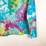 kim rogers Falling in‎ Love  Large Top Handmade Tie Dye Blue Purple Yellow 550 Photo 2